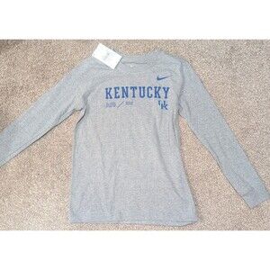 Youth Medium Nike Core L/S Long Sleeve Kentucky Wildcats Shirt Dark Heather NWT